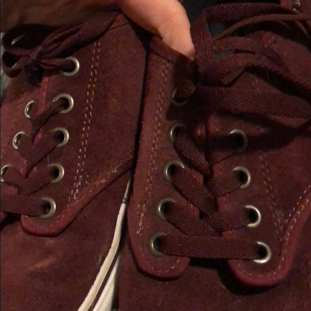 dark red suede vans - Picture 2 of 2